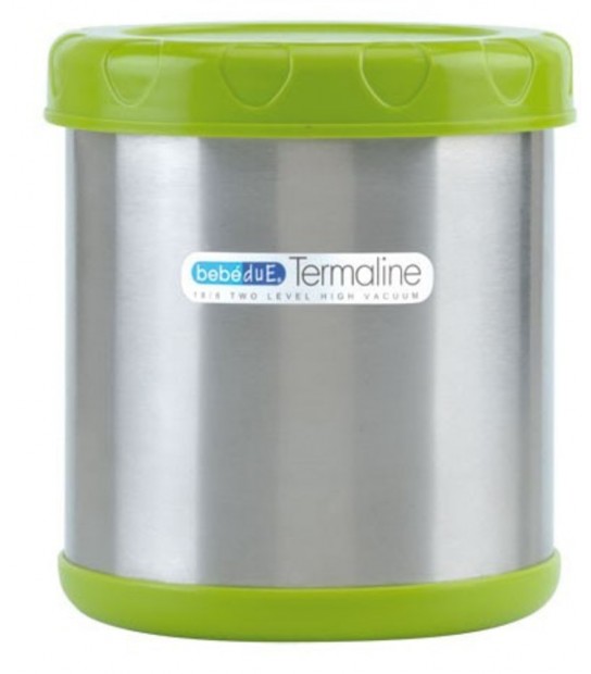 Termo solidos Steel Food 600 ml Miniland con doble pared de acero mantine  la emperatura hasta 12 meses.