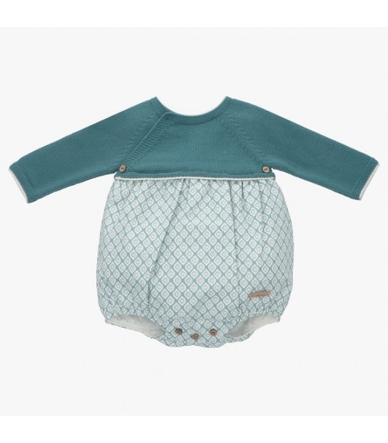 BAMBINO Babero bandana para bebé azul conejitos