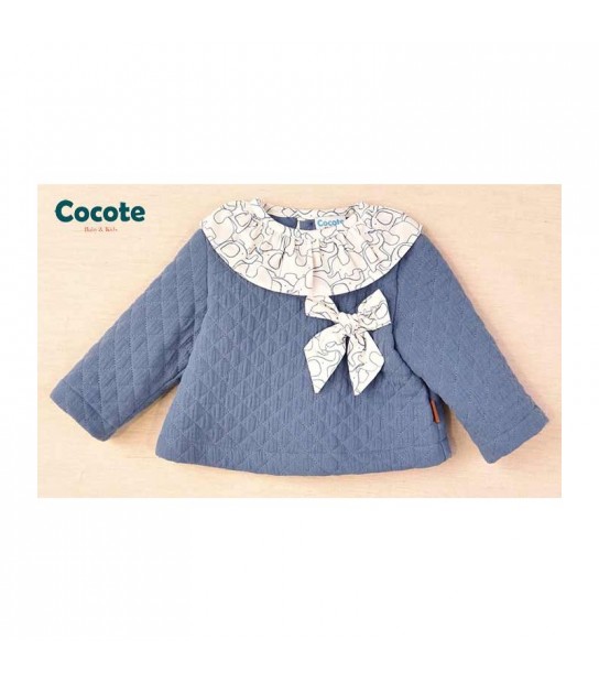 Cocote Invierno 2022 Sudadera niña Verde Cuadros